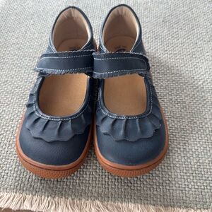 Livie & Luca Navy Ruche Shoes